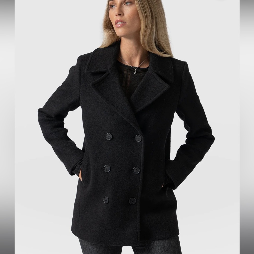 Wool Double Breasted Pea Coat main image 0